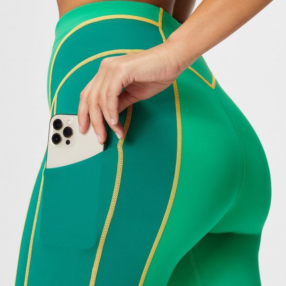 Fabletics Pants - RARE Fabletics Motion365 High-Waist 7/8 Legging Colorblock PHONE POCKET NWT XL